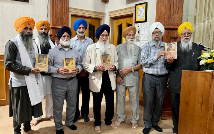 Illustrated book written on Sobha Singh Chitrakar released at Gurdwara Millwoods Edmonton